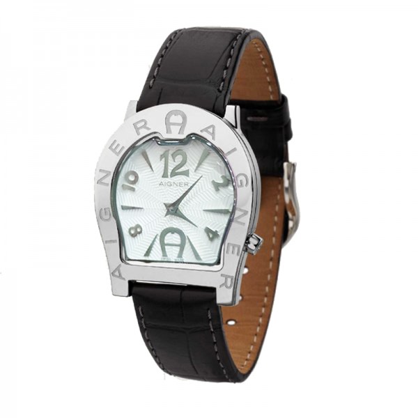 Aigner A22254 Silver White Leather